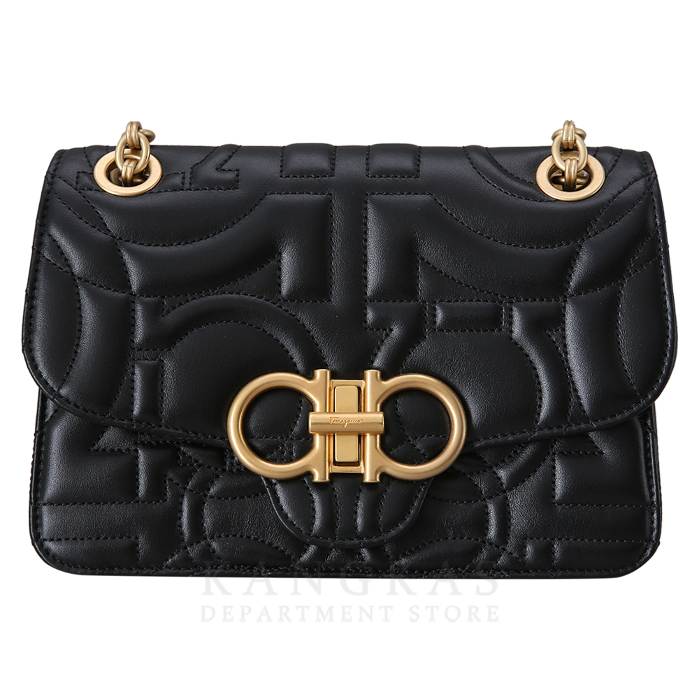 FERRAGAMO(USED)페레가모 21H153 간치니 퀼팅 플랩백
